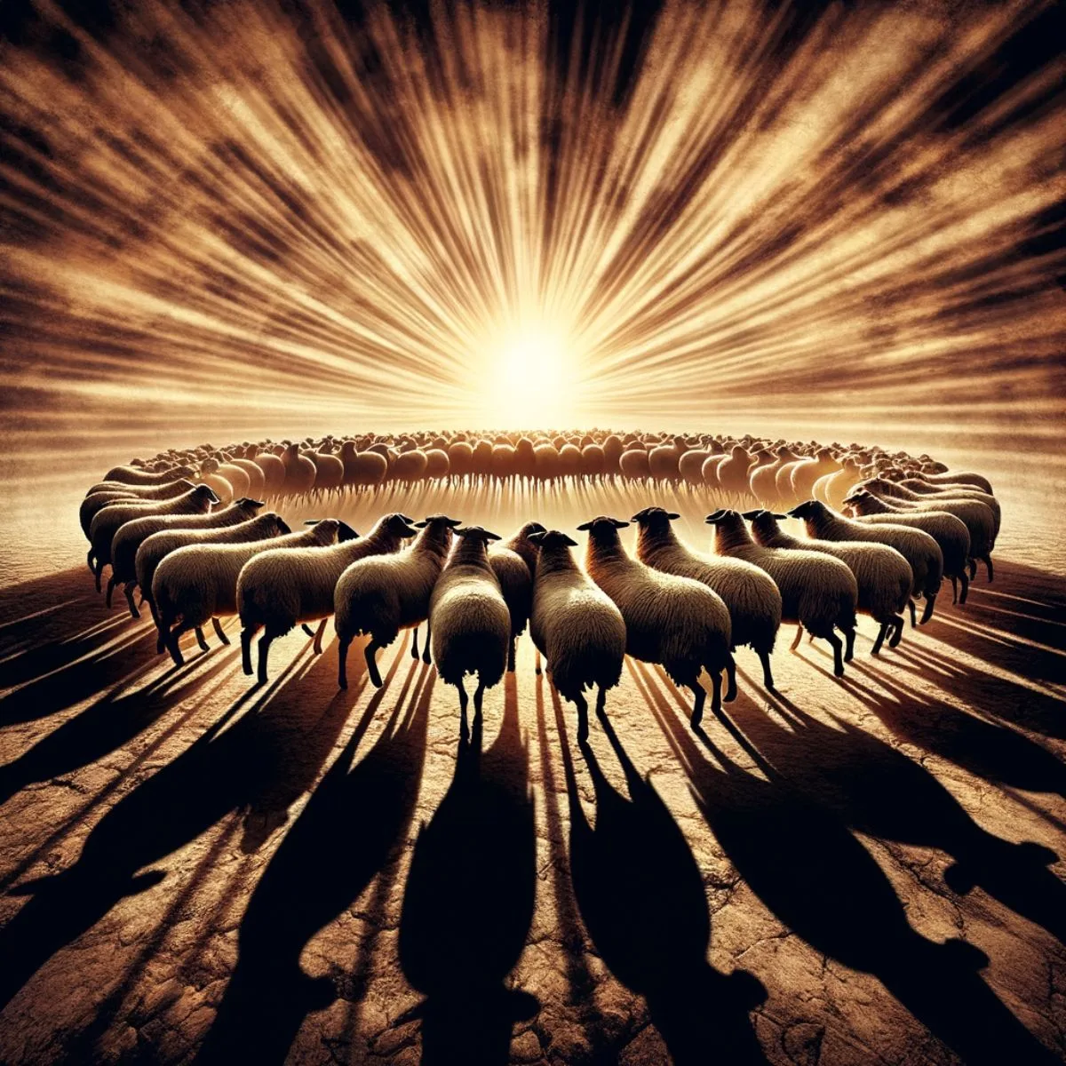 What is the biblical meaning of sheep walking in circles